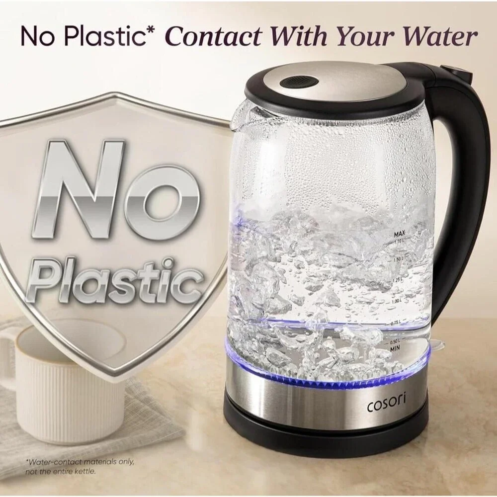 Cosori Electric Glass Kettle 1.7L